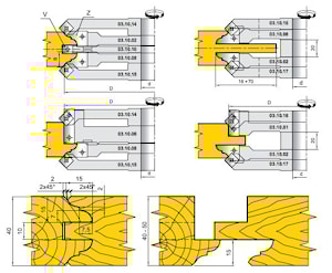 Комплект дверных фрез 03.10 ИБЕРУС-КИЕВ