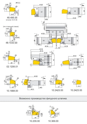 Фрезы для изготовления оконного штапика ИБЕРУС-КИЕВ