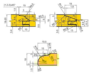 Комплект фрез для мебельных фасадов 07.4840.00 ИБЕРУС-КИЕВ